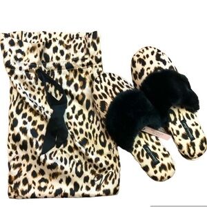 Leopard Slippers and Bag by Victoria’s Secret